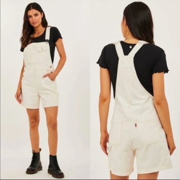 Levi’s Vintage Overalls Tofu Jeans Romper - Picture 1 of 16